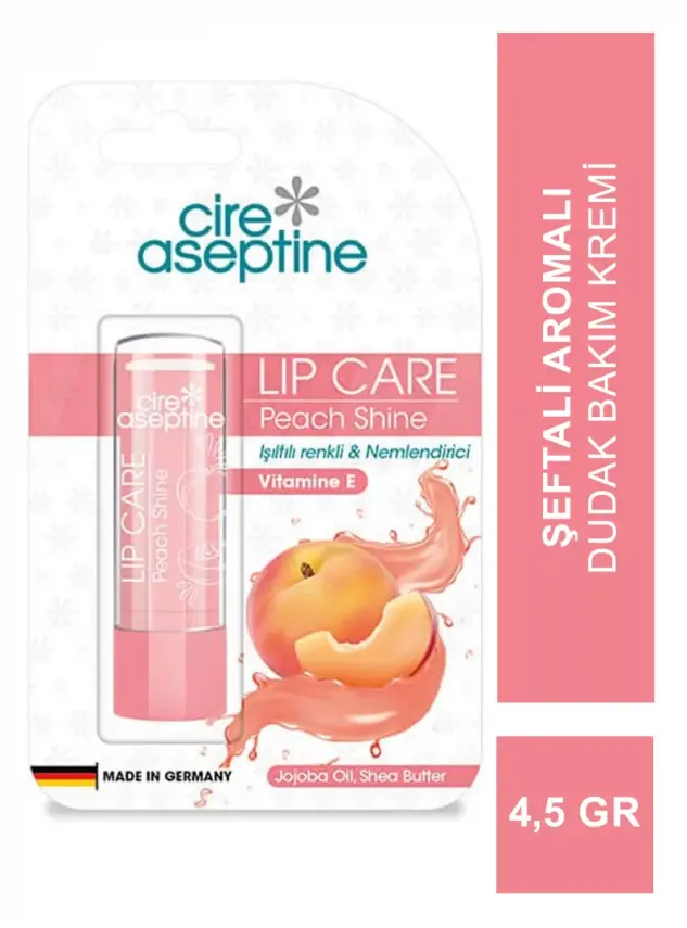Cire Aseptine Şeftali Aromalı Dudak Bakım Kremi 4,5gr - 2