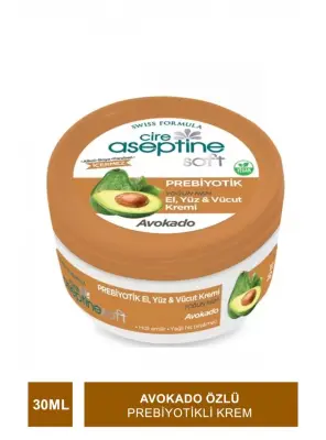 Cire Aseptine Soft Avokado Özlü Yoğun Nemlendirici Prebiyotikli Krem 30 ml - Cire Aseptine