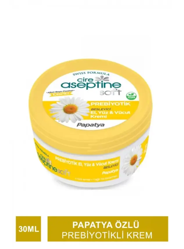 Cire Aseptine Soft Papatya Özlü Besleyici Prebiyotikli Krem 30 ml - 1