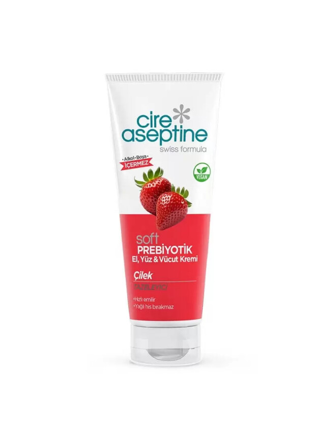 Cire Aseptine Soft Prebiyotik El Yüz Vücut Kremi Çilek 75 Ml - Cire Aseptine