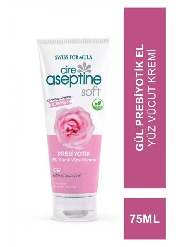 Cire Aseptine Soft Prebiyotik El Yüz Vücut Kremi Gül 75 Ml - Cire Aseptine