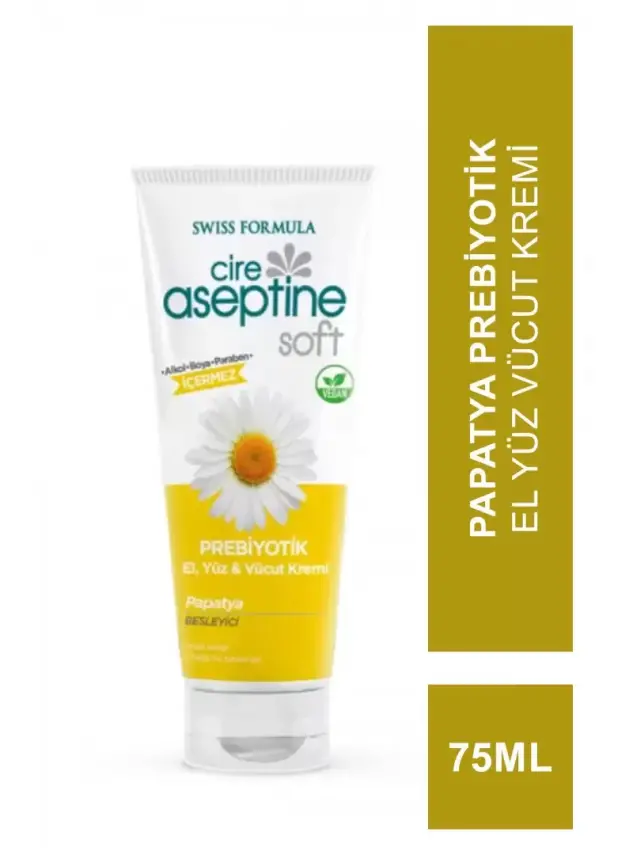 Cire Aseptine Soft Prebiyotik El Yüz Vücut Kremi Papatya 75 Ml - 1