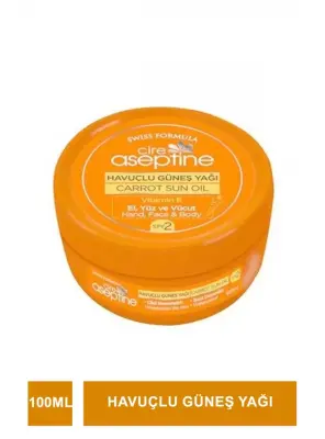 Cire Aseptine Sun Havuçlu Güneş Yağı 100ml - Cire Aseptine