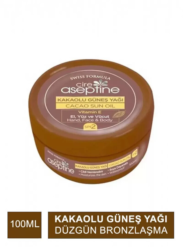 Cire Aseptine Sun Kakaolu Güneş Yağı 100 ml - Cire Aseptine