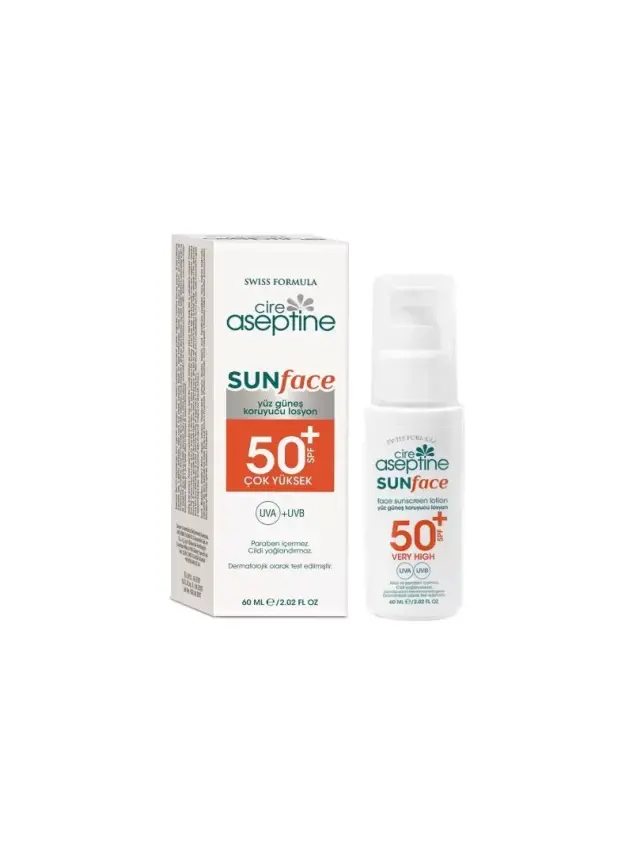 Cire Aseptine Sun Spf 50 Yüz Güneş Koruyucu Losyon 60 Ml - 2
