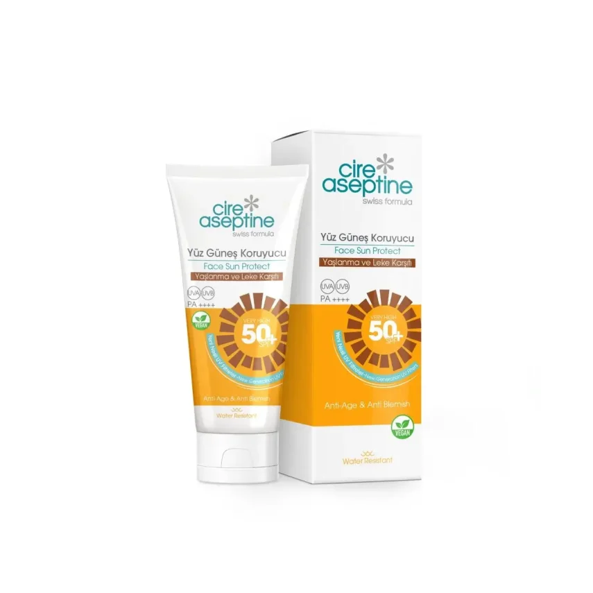 Cire Aseptine Sun Yüz Güneş Koruyucu Spf50+ Yaşlanma ve Leke Karşıtı 50 ml - 1