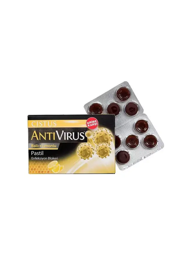 Cistus Antivirus Ballı Limonlu Pastil 10 Adet - 1