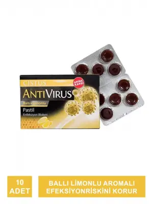 Cistus Antivirus Ballı Limonlu Pastil 10 Adet - 2
