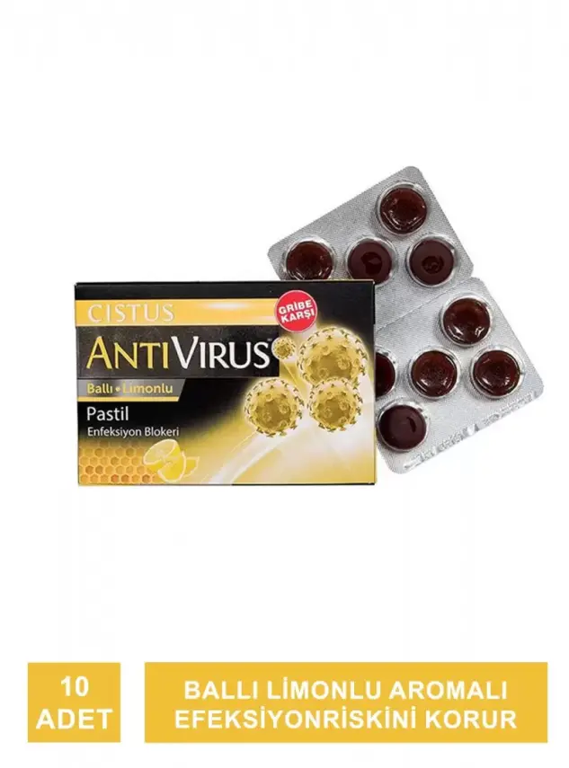 Cistus Antivirus Ballı Limonlu Pastil 10 Adet - 2