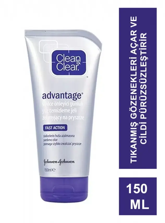 Clean & Clear Advantage Akne Karşıtı Yüz Temizleme Jeli 150 ml - 1