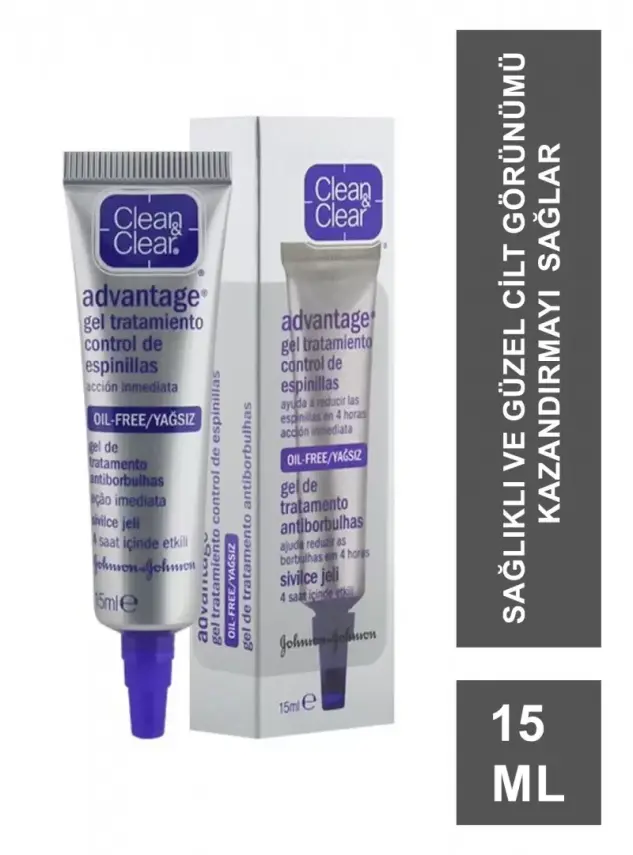 Clean & Clear Akne Sorunlarında Yardımcı Jel 15 ml - 1