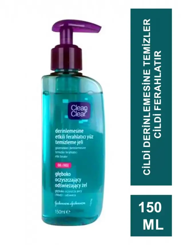 Clean & Clear Derinlemesine Etkili Ferahlatıcı Yüz Temizleme Jeli 150 ml - 1
