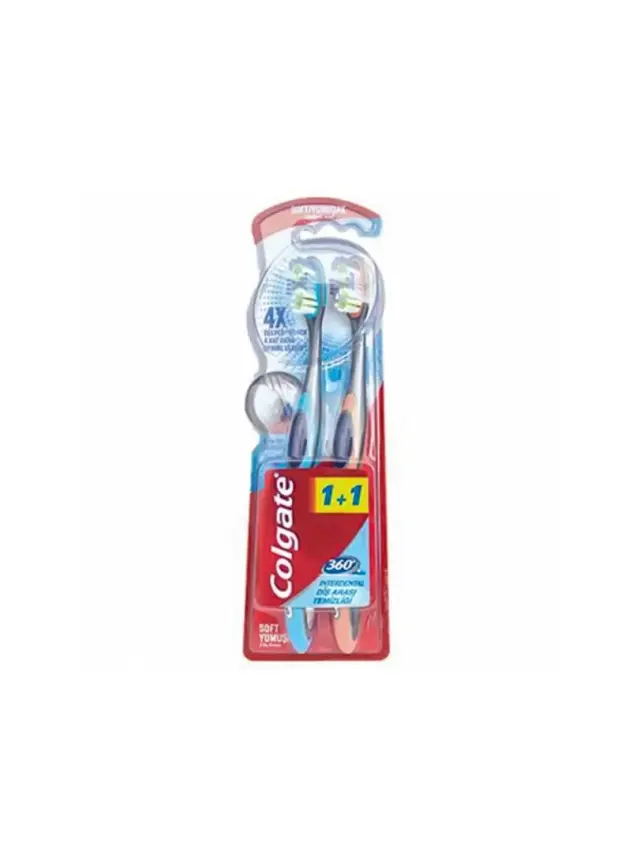 Colgate 360 Derece Diş Arası Temizliği Diş Fırçası 1+1 - 1