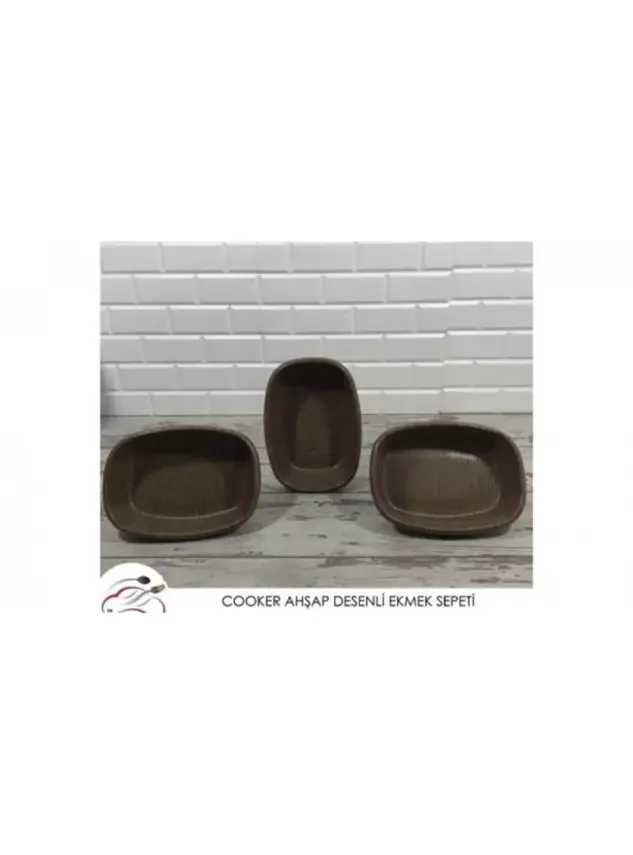Cooker Gri Desenli Ekmek Sepeti 1 Adet - 1
