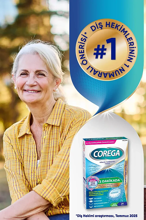 Corega Diş Protezi Temizleyici 30 Tablet - 7