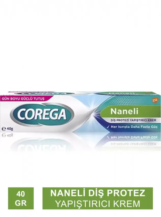 Corega Diş Protezi Yapıştırıcı Krem Naneli 40gr - 1
