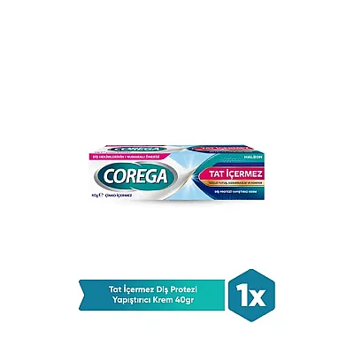 Corega Super Tat İçermez Diş Protezi Yapıştırıcı Krem - Corega