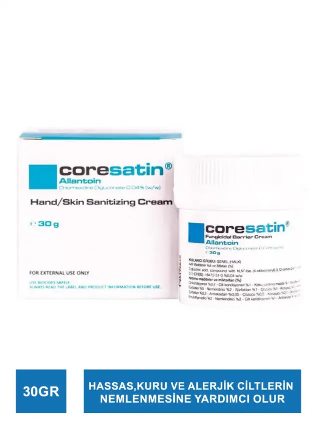 Coresatin Allantoin Mavi Krem Kavanoz 30 gr - 1