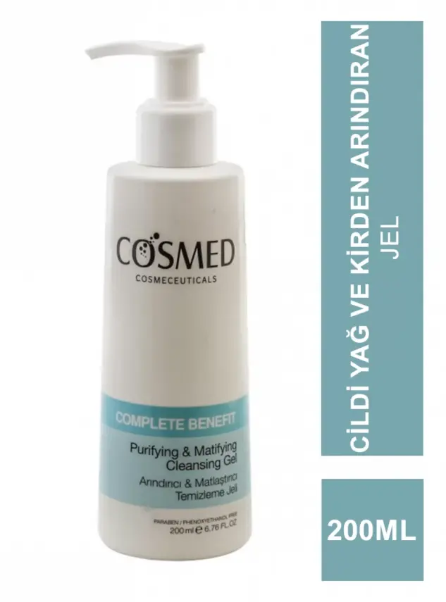 Cosmed Complete Benefit Arındırıcı Matlaştırıcı Temizleme jeli 200ml - 1
