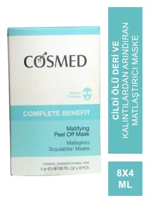 Cosmed Complete Benefit Matifying Peel Off Mask 8x4 ml Matlaştırıcı Soyulabilen Maske - 1