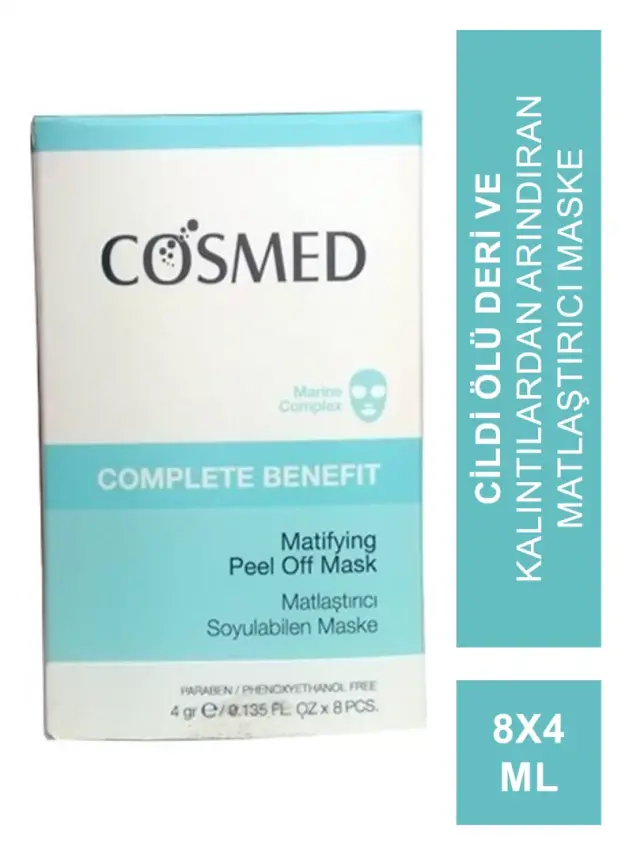 Cosmed Complete Benefit Matifying Peel Off Mask 8x4 ml Matlaştırıcı Soyulabilen Maske - 1