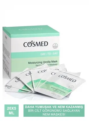 Cosmed Day To Day Moisturizing 20x5 ml Vanilyalı Nem Maskesi - 1