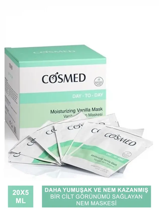 Cosmed Day To Day Moisturizing 20x5 ml Vanilyalı Nem Maskesi - 1