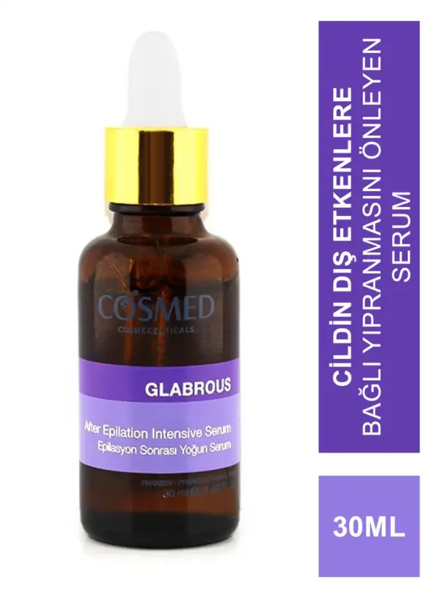Cosmed Glabrous After Epilation İntensive Lotion 30 ml Epilasyon Sonrası Yoğun Serum - 1