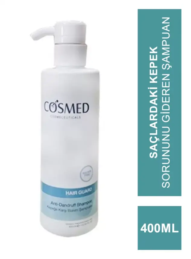 Cosmed Hair Guard Anti Dandruff Shampoo 400 ml Kepek Karşıtı Şampuan - 1