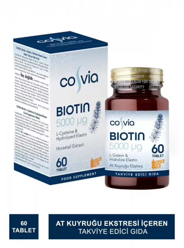 Cosvia Biotin 5000mg 60 Tablet - 2