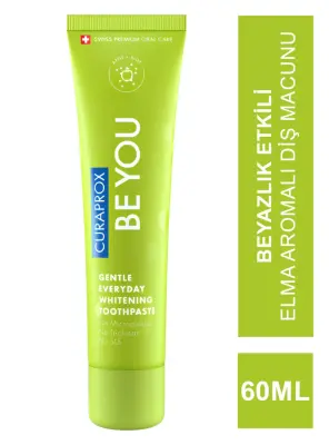Curaprox Be You Beyazlatıcı - Elma - Alovera - Diş Macunu - Green 60 ml - 1