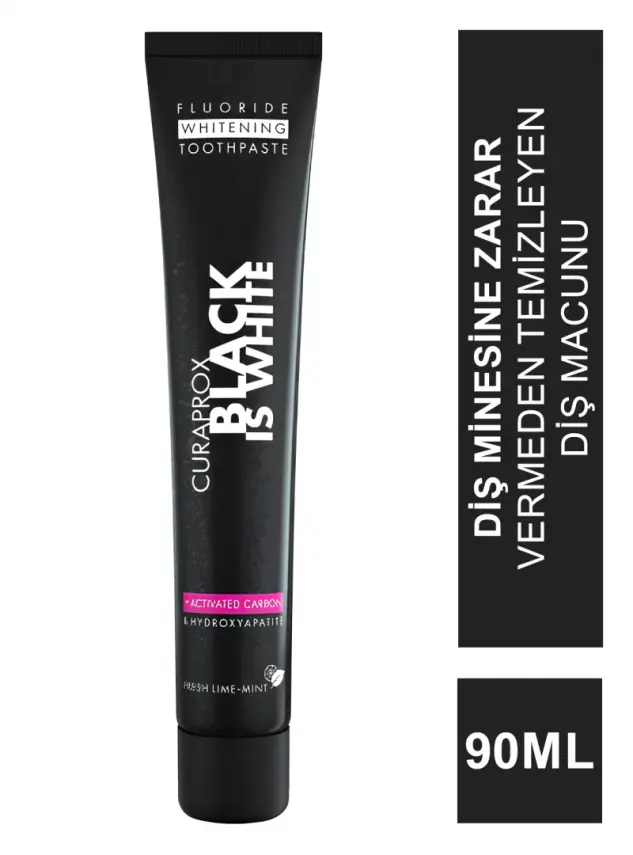 Curaprox Black is White Beyazlatıcı Diş Macunu 90 ml - 1