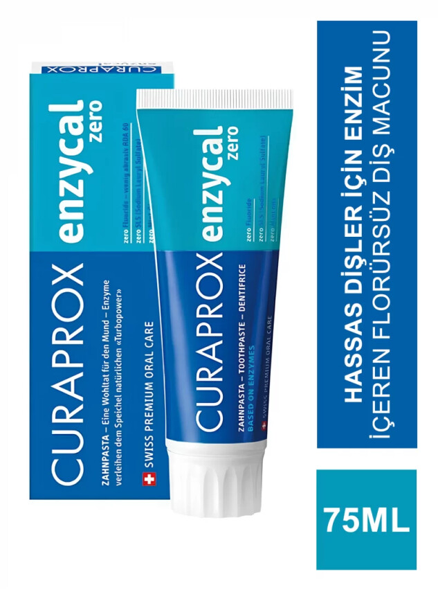 Curaprox Enzycal Zero Florürsüz Diş Macunu 75ml - Curaprox