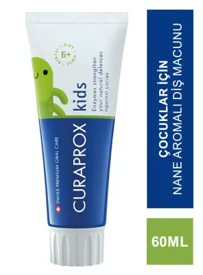 Curaprox Kids Nane Aromalı Diş Macunu 60 ml - 1