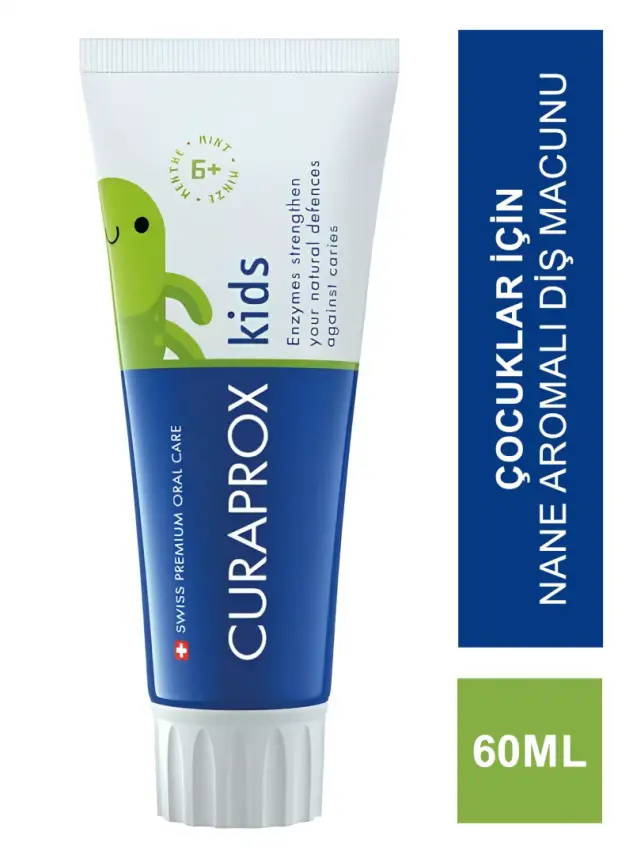 Curaprox Kids Nane Aromalı Diş Macunu 60 ml - 1