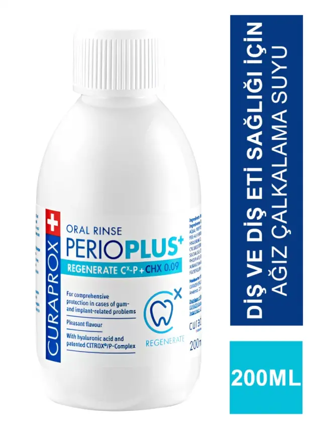 Curaprox Perioplus Regenerate 0,09chx Ağız Çalkalama Suyu 200 ml - 1