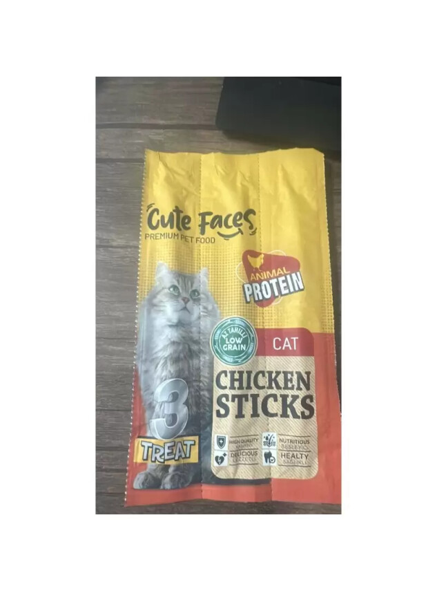 Cute Faces Cat Chicken Stick 3*5 gr - Cute Faces