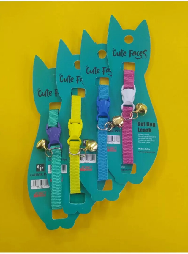 Cute Faces Kedi Boyun Tasması - Diğer Bakım Ürünleri