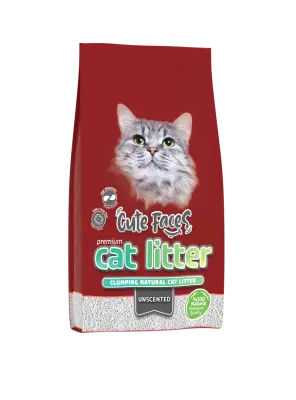 Cute Faces Kokusuz Topaklanan İnce Taneli Kedi Kumu 10L. - Cute Faces