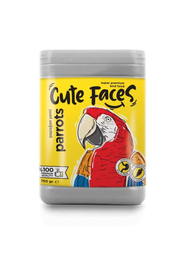 Cute Faces Papağan Yemi 750 Gr - Cute Faces