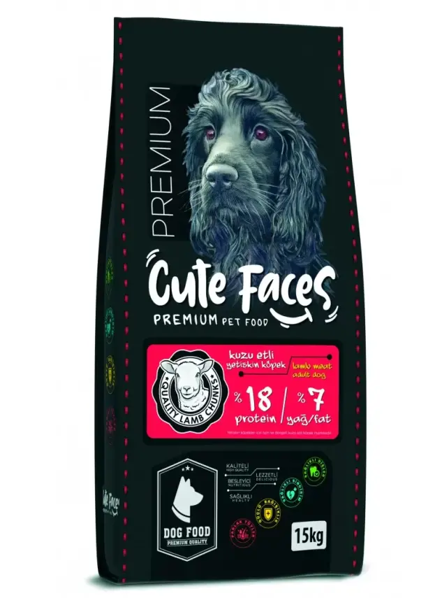 Cute Faces Premium Adult Dog 18/7 Lamb Meat - 1