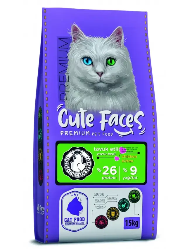 Cute Faces Premium Kitten Cat 26/9 Chicken - 1