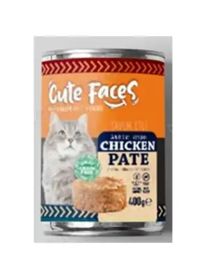 Cute Faces Tahılsız Pate Tavuk Etli Kedi Konserve 400 gr - Cute Faces