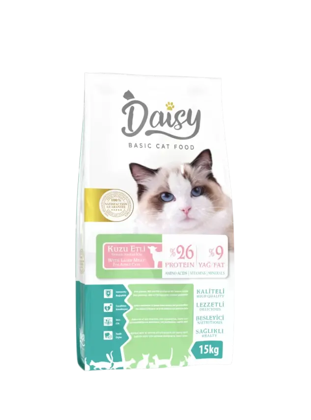 Daisy Basic Kuzu Etli Kedi Açık Mama 1Kg - 1