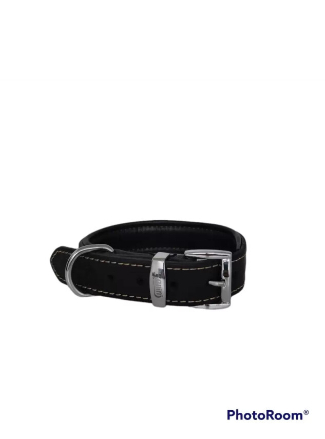 Daisy Klasik Deri Köpek Tasması L-3cm Siyah - Daisy