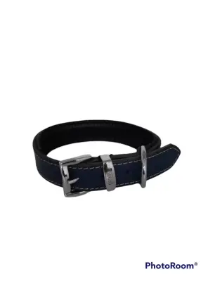 Daisy Klasik Deri Köpek Tasması S-2,5cm Lacivert - Daisy
