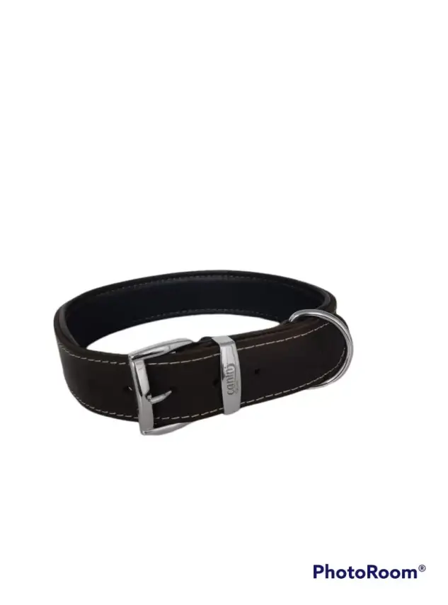 Daisy Klasik Deri Köpek Tasması XL-4cm Kahve - 1