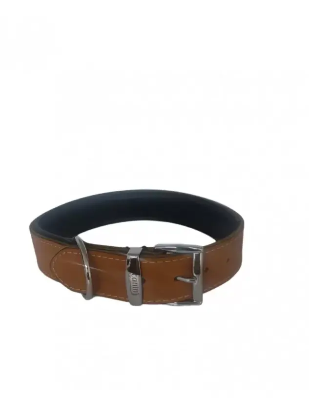 Daisy Klasik Deri Köpek Tasması XL-4cm Taba - 1