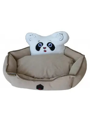 Daisy Panda Başlıklı Minderli Yatak - Daisy
