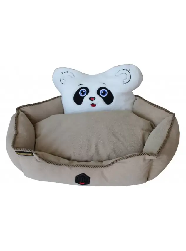 Daisy Panda Başlıklı Minderli Yatak - 1